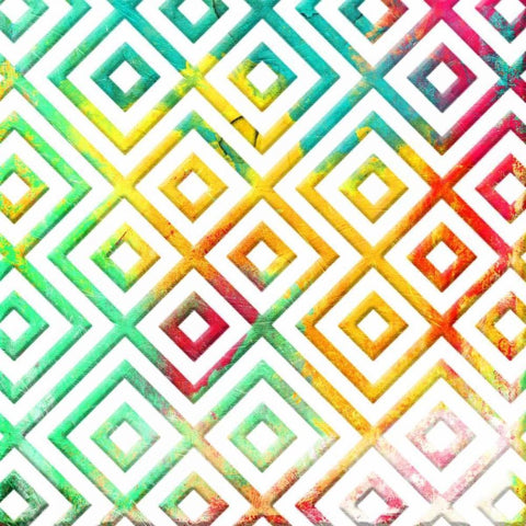 Bright Cosmic pattern mate Gold Ornate Wood Framed Art Print with Double Matting by Grey, Jace
