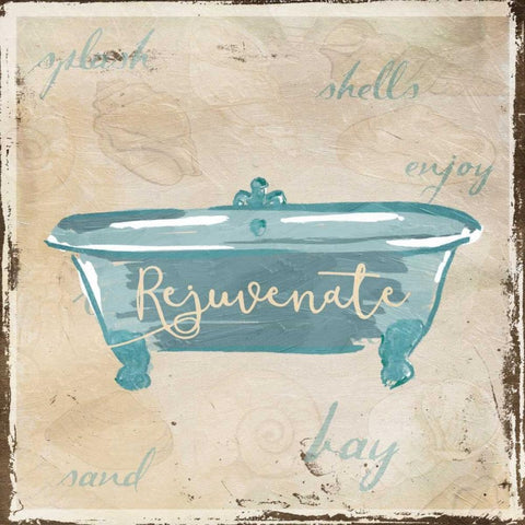 Rejuvenate Shells White Modern Wood Framed Art Print by Grey, Jace