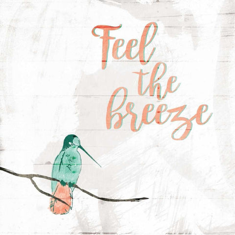 Feel The Breeze Black Modern Wood Framed Art Print by Grey, Jace