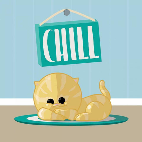 Chill White Modern Wood Framed Art Print by Grey, Jace
