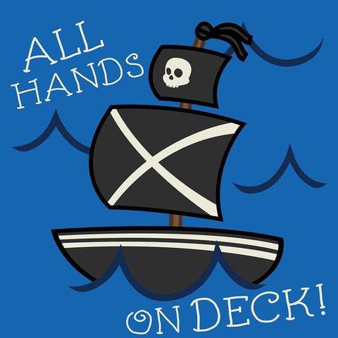 All Hands Black Modern Wood Framed Art Print with Double Matting by Grey, Jace