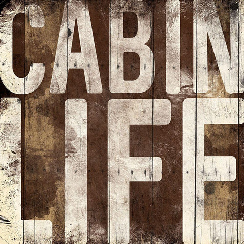 Cabin Life Gold Ornate Wood Framed Art Print with Double Matting by Grey, Jace