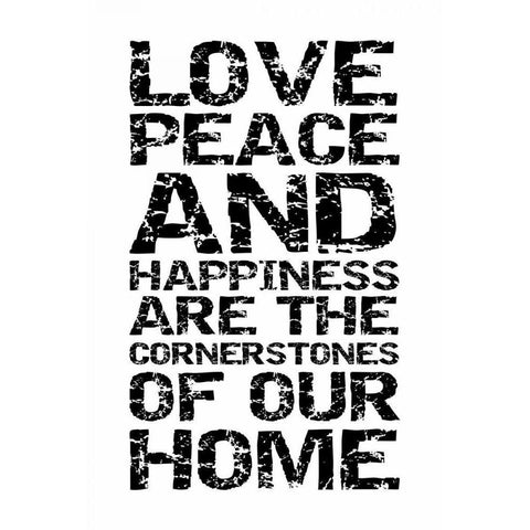 Cornerstones Clean Black Modern Wood Framed Art Print by Grey, Jace