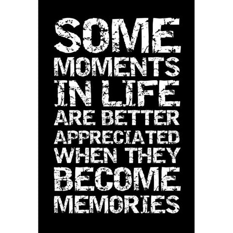 Memories Clean Black Modern Wood Framed Art Print with Double Matting by Grey, Jace