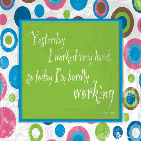 Working Black Modern Wood Framed Art Print by Grey, Jace