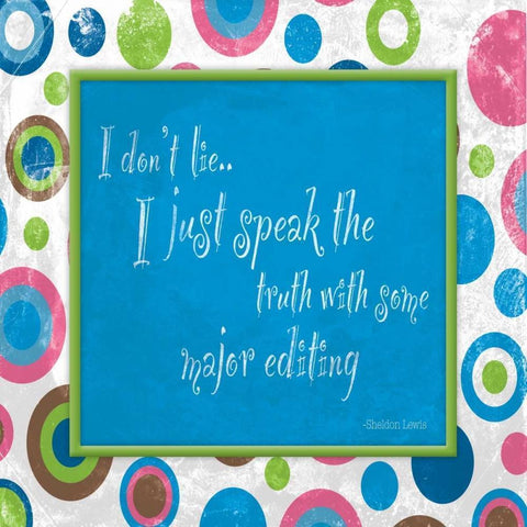 Dont Lie Black Modern Wood Framed Art Print by Grey, Jace