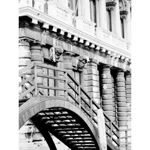 Venice Bridge Gold Ornate Wood Framed Art Print with Double Matting by Grey, Jace