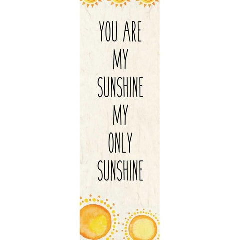 My Sunshine 1 revised Black Modern Wood Framed Art Print by Allen, Kimberly