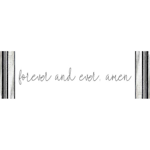 Forever and Ever White Modern Wood Framed Art Print by Kimberly, Allen