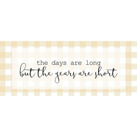 The Days and Years Black Modern Wood Framed Art Print by Kimberly, Allen