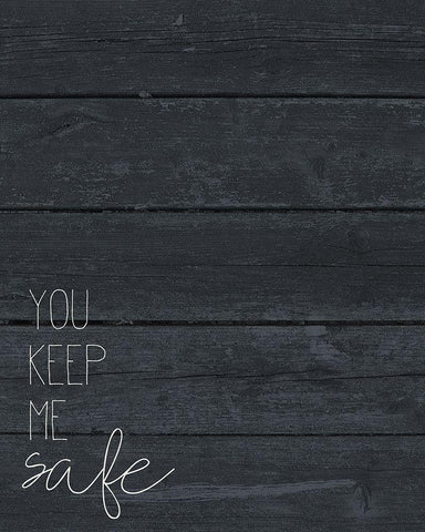 Safe and Wild 1 White Modern Wood Framed Art Print with Double Matting by Kimberly, Allen