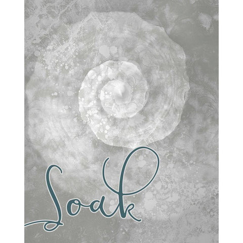 Soak White Modern Wood Framed Art Print by Kimberly, Allen