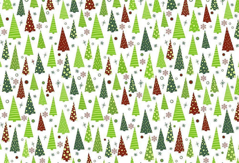 Oh Christmas Tree White Modern Wood Framed Art Print with Double Matting by Kimberly, Allen