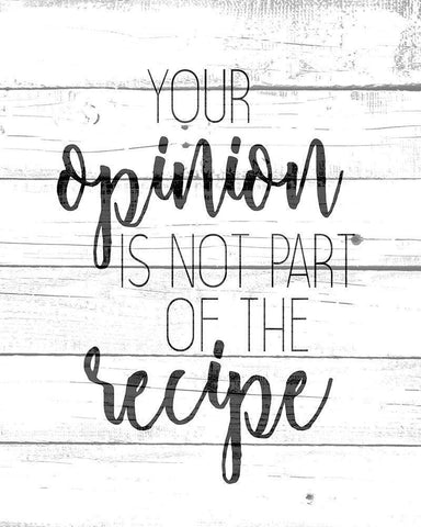 Your Opinion White Modern Wood Framed Art Print with Double Matting by Kimberly, Allen