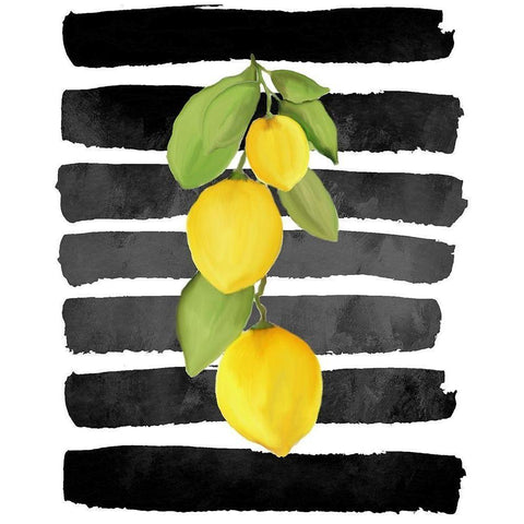 Fresh 3 Black Modern Wood Framed Art Print by Allen, Kimberly