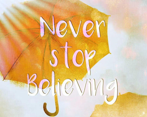 Never Stop Black Ornate Wood Framed Art Print with Double Matting by Allen, Kimberly