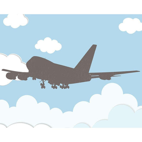 Jet 3 Black Modern Wood Framed Art Print by Allen, Kimberly