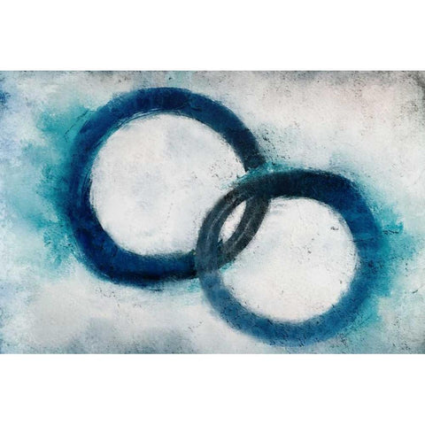 Navy Rings White Modern Wood Framed Art Print by Allen, Kimberly