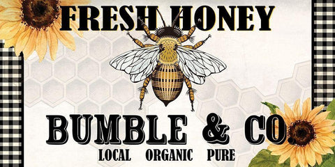 Fresh Honey Black Ornate Wood Framed Art Print with Double Matting by Allen, Kimberly