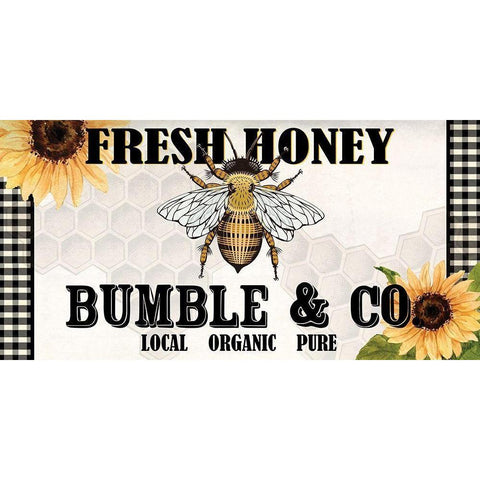 Fresh Honey Black Modern Wood Framed Art Print by Allen, Kimberly