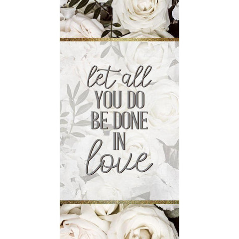 Let All You Do Be 1 Gold Ornate Wood Framed Art Print with Double Matting by Allen, Kimberly