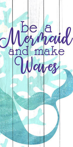 Mermaid Heart 2 Black Ornate Wood Framed Art Print with Double Matting by Allen, Kimberly
