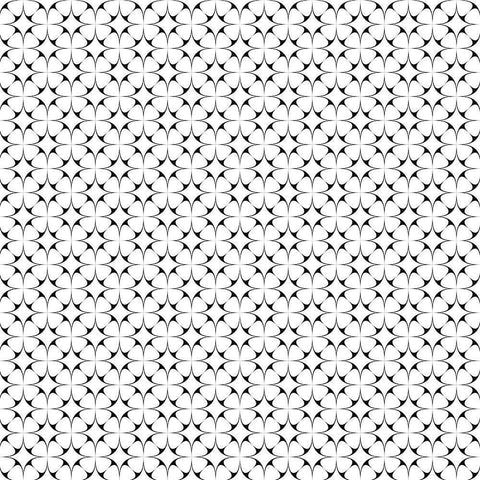 Black and White Pattern 1 White Modern Wood Framed Art Print with Double Matting by Kimberly, Allen