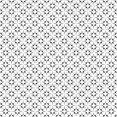 Black and White Pattern 1 Black Modern Wood Framed Art Print with Double Matting by Kimberly, Allen