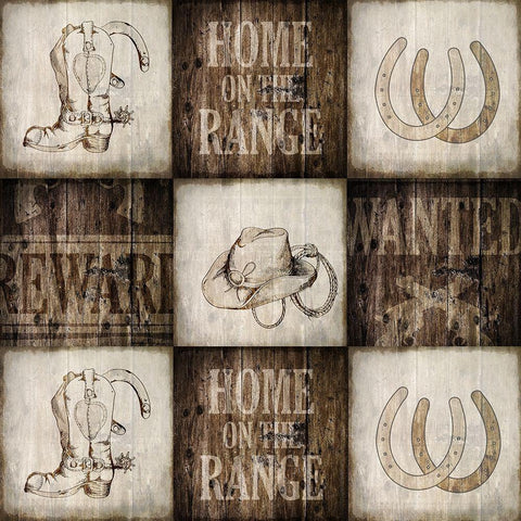 Home on the Range 3 White Modern Wood Framed Art Print by Kimberly, Allen