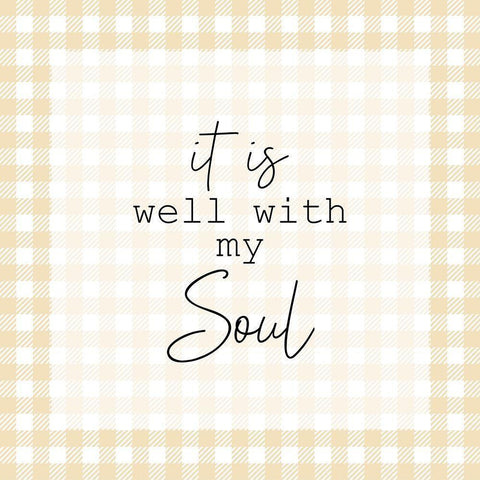 It is Well Black Modern Wood Framed Art Print by Kimberly, Allen