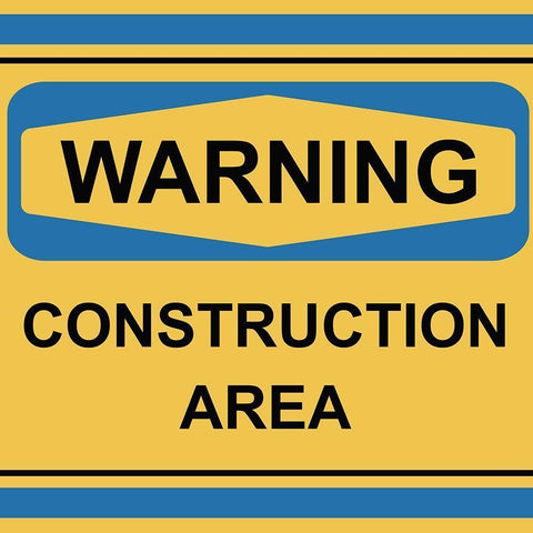 Construction 2 Gold Ornate Wood Framed Art Print with Double Matting by Allen, Kimberly