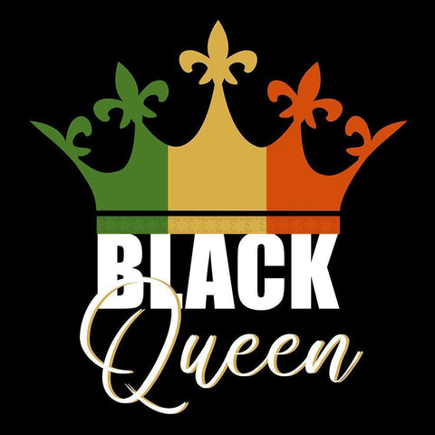 Black Queen Gold Ornate Wood Framed Art Print with Double Matting by Allen, Kimberly