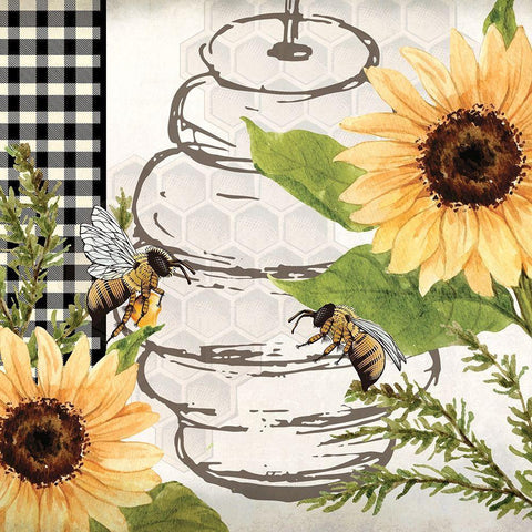 Bee Keeper 1 Gold Ornate Wood Framed Art Print with Double Matting by Allen, Kimberly