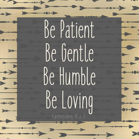 Ephesians 4 Black Modern Wood Framed Art Print with Double Matting by Allen, Kimberly