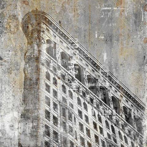 In The City 4 Gold Ornate Wood Framed Art Print with Double Matting by Allen, Kimberly