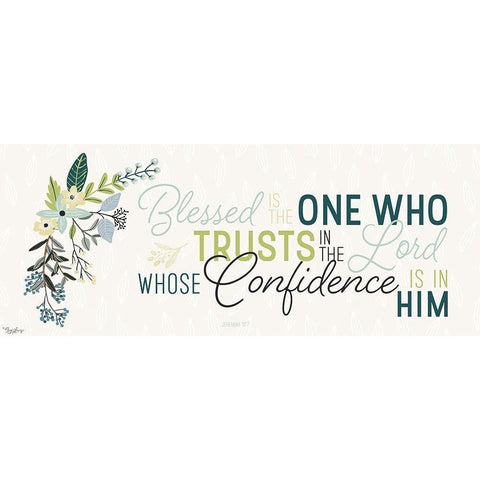 Blessed One White Modern Wood Framed Art Print by Louise, Gigi