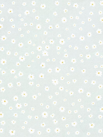 Daisies in the Garden White Modern Wood Framed Art Print with Double Matting by Straatsma, Leah