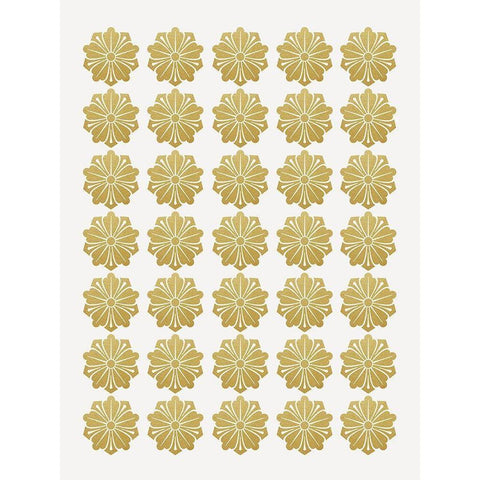 Gilded Flowers Black Modern Wood Framed Art Print with Double Matting by Straatsma, Leah