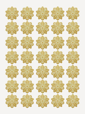 Gilded Flowers Black Ornate Wood Framed Art Print with Double Matting by Straatsma, Leah