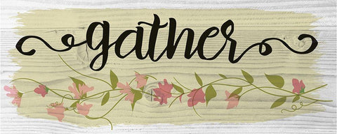 Curly Cue Gather Color 6 White Modern Wood Framed Art Print with Double Matting by Hogan, Melody