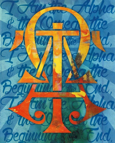 Alpha Confirmation 1 White Modern Wood Framed Art Print with Double Matting by Hogan, Melody