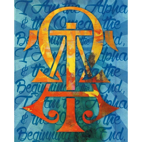 Alpha Confirmation 1 Black Modern Wood Framed Art Print by Hogan, Melody