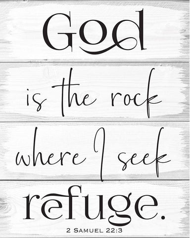 God Wood Panels 1 White Modern Wood Framed Art Print with Double Matting by Hogan, Melody
