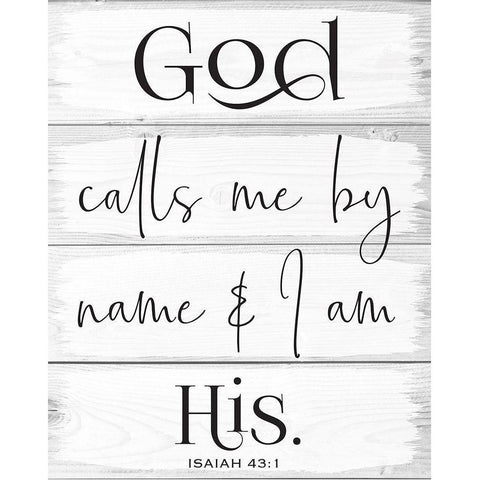 God Wood Panels 3 White Modern Wood Framed Art Print by Hogan, Melody