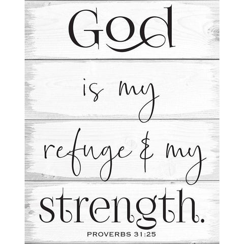 God Wood Panels 4 Black Modern Wood Framed Art Print with Double Matting by Hogan, Melody