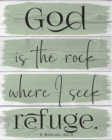 God Wood Panels Color 1 White Modern Wood Framed Art Print with Double Matting by Hogan, Melody