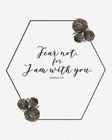 Gold Foil I Am 2 White Modern Wood Framed Art Print with Double Matting by Hogan, Melody