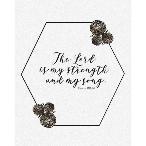 Gold Foil Song 2 Black Modern Wood Framed Art Print by Hogan, Melody