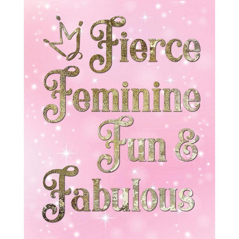 Princess Sparkle 2 White Modern Wood Framed Art Print by Hogan, Melody