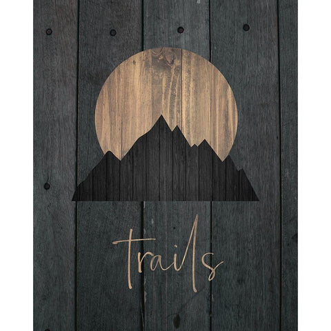 Wilderness Wood 01 White Modern Wood Framed Art Print by Hogan, Melody
